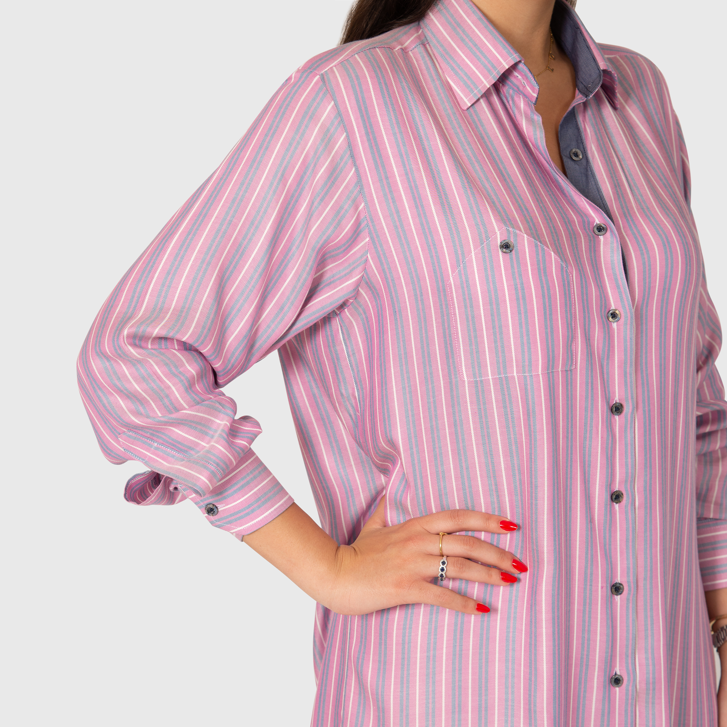 striped pink