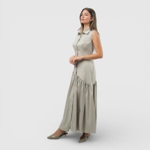Shirtdress, loose, midi-length